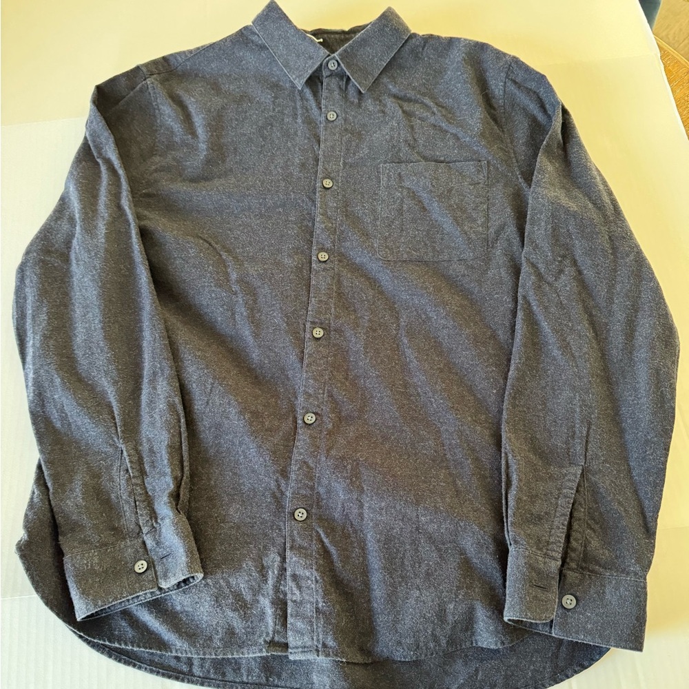 Vince Men's Size Large Cotton Cashmere Long Sleeve Crewneck Heather Grey